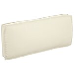 vidaXL Coussin de palette pour siège/dossier Crème 120x50x12 cm Tissu oxford