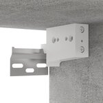 vidaXL Meuble TV mural Gris béton 102x35x35 cm Aggloméré