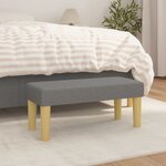 vidaXL Banc Gris foncé 70x30x30 cm Tissu
