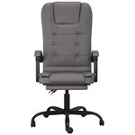 Fauteuil de massage inclinable de bureau informatique étude similicuir gris 02_0025408
