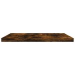 vidaXL Étagères murales 4 Pièces chêne fumé 40x30x1 5cm bois d'ingénierie