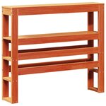 vidaXL Cadre de lit sans matelas cire marron 100x200cm bois pin massif