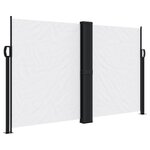 vidaXL Auvent latéral rétractable blanc 140x600 cm