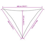 vidaXL Voile d'ombrage 160 g/m² Noir 3 5x3 5x4 9 m PEHD