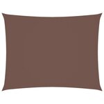 vidaXL Voile de parasol tissu oxford rectangulaire 2 5x3 5 m marron