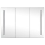 vidaXL Armoire de salle de bain à miroir LED 89x14x62 cm