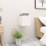 vidaXL Tables de chevet 2 Pièces Blanc 30 5x30x30 cm Bois d'ingénierie