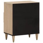 vidaXL Table de chevet 50x33x60 cm bois de manguier massif