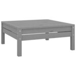 Salon de jardin meuble d'extérieur ensemble de mobilier 7 pièces bois de pin massif gris 02_0017408