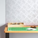 vidaXL Plaques en Aluminium à Motifs 4 Pièces Antidérapantes 50x25 cm