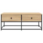 vidaXL Table basse chêne sonoma 100x51x40 cm bois d'ingénierie