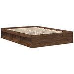 vidaXL Cadre de lit sans matelas chêne marron 120x200 cm