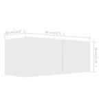 vidaXL Meubles TV 4 Pièces Blanc 80x30x30 cm Bois d'ingénierie
