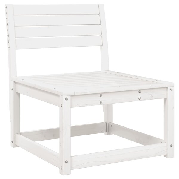 vidaXL Canapé de jardin blanc bois de pin massif