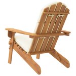 vidaXL Chaise de jardin Adirondack avec coussins bois massif d'acacia
