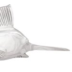 vidaXL Poisson Épée Murale Argent 91x8x26 cm Aluminium