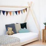 Lit tipi enfant NAKANA 120 x 190 bleu marine