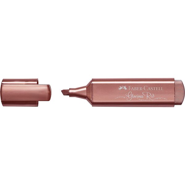 Surligneur textliner 1546 metallic rouge faber-castell