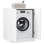 vidaXL Meuble pour machine à laver Blanc