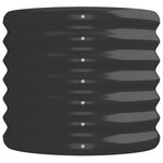 vidaXL Lit surélevé de jardin Acier enduit de poudre Anthracite
