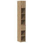 Meuble de rangement slim vidaXL Chêne artisanal 30x42.5x225 cm Bois d'ingénierie