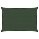 vidaXL Voile d'ombrage 160 g/m² Vert foncé 5x6 m PEHD