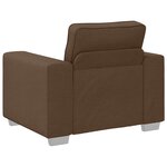 Fauteuil vidaXL Marron 59 cm en Tissu