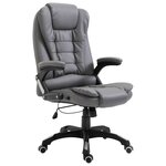 vidaXL Chaise de bureau Anthracite Similicuir