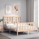 vidaXL Cadre de lit sans matelas 140x200 cm bois massif de pin
