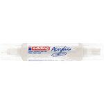 Marqueur acryl 3d dble pointe 5400 blanc trafic 2-3 mm  5-10 mm x 5 EDDING