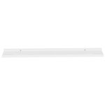 vidaXL Étagères murales 4 Pièces Blanc brillant 100x9x3 cm