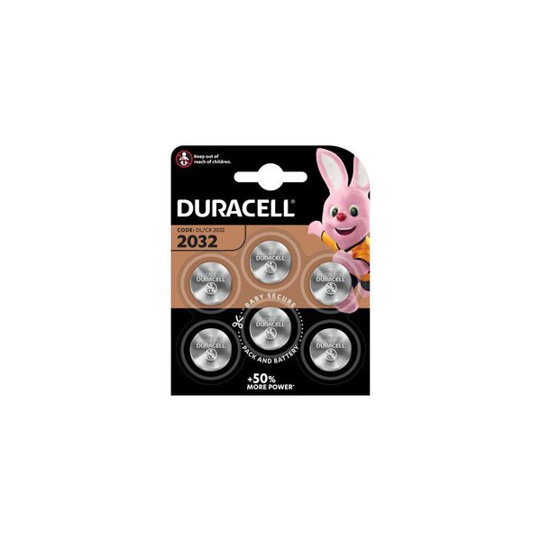 Pile bouton Lithium CR 2032- Lot de 6 (blister 6 unités)