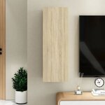 vidaXL Meuble TV Chêne sonoma 30 5x30x90 cm Bois d’ingénierie