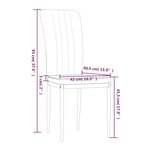vidaXL Chaises à manger lot de 4 Jaune moutarde Velours
