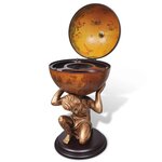 vidaXL Bar sous forme de globe Atlas 42 x 42 x 85 cm