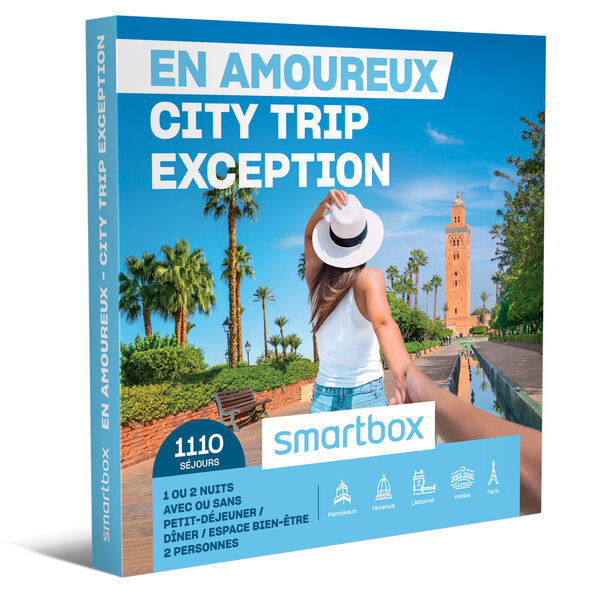 SMARTBOX - Coffret Cadeau En amoureux - City Trip Exception -  Séjour