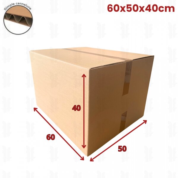 100 cartons caisses américaines 60x50x40 spécial GLS