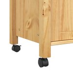vidaXL Chariot de cuisine MONZA 84x40x90 cm bois massif de pin