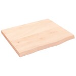 vidaXL Étagère murale 60x50x(2-4) cm bois de chêne massif non traité