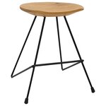 vidaXL Tabourets lot de 2 bois de teck massif