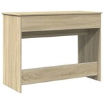 vidaXL Coiffeuse avec miroir chêne sonoma 100x45x76 cm