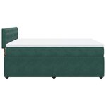 vidaXL Sommier à lattes de lit et matelas Vert foncé 140x200cm Velours