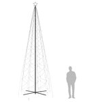 vidaXL Arbre de Noël cône 1400 LED Colorées 160x500 cm