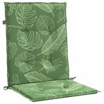 vidaXL Coussins de chaise à dossier bas lot de 4 modèle de feuille