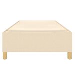 vidaXL Cadre de lit sans matelas crème 80x200 cm tissu