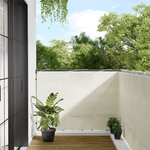vidaXL Écran de balcon crème 120x700 cm 100  polyester oxford