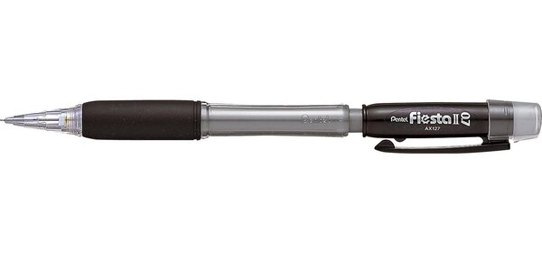 Porte-mine rechargeable 0,7 mm Fiesta AX107 Transparent Noir PENTEL