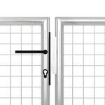 vidaXL Portillon Acier 350x100 cm Argenté