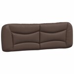 vidaXL Cadre de lit avec tête de lit Marron 160x200 cm Similicuir