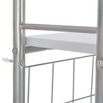 vidaXL Ensemble à dîner pliant 3 Pièces et étagère de rangement MDF acier
